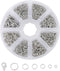 Jump Rings for Jewelry Making Lobster Clasps and Chain Extension Tails 4mm 5mm 6mm 7mm 8mm 10mm Open Jump Rings for Necklace Repair(White K)...