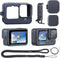 SEASKY 6 in 1 Protective Kit Accessories for Gopro Hero 12/11/10/9 Black Action Camera Silicone Shell Case Housing+3Pcs Glass Screen Protector+Dir...