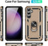 PASNEW for S23 FE Case,360° Ring Kickstand Magnetic Car Holder,Military Shockproof Drop Protection Hard Shell,Phone Cases for Samsung Galaxy S23 F...