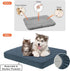 Dog Bed Covers Only - Waterproof Dog Bed Covers Quilted, Replacement Washable Pet Puppy Bed Cover for Dog Cat, Cushion Cover 30Lx20Wx6H Inches Blu...