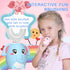 Kid Electric U Shaped Toothbrush with 4 Soft Brush Heads Rechargeable Children Toothbrush with 6 Cleaning Modes IPX7 Waterproof - (Age 2-7 Blue)...