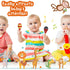 MCPINKY 10PCS Toddler Maracas Toys, Mini Wooden Maracas for Kids Musical Instruments Wooden Shakers Baby Musical Toys Infant Learning Maracas Toys...