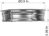 Vent Systems 4" Metal Tee Cap. Galvanized Steel End Cap. Dryer Vent Cover. Dryer Duct End Cap. 4In Steel End Cap. Steel Plug 4Inch. Round Metal Duct Fitting. Reusable. 100mm