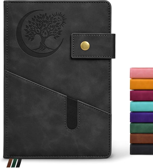 Blank Journal Notebook, A5 Hardcover Leather Sketchbook with 200 Pages Thick Blank Paper for Men Women, Unlined Drawing & Writing Journal, 5.9" x ...