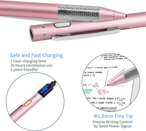 Pencil Stylus for Lenovo Chromebook Duet 3/5 Pen,Minilabo Touch Screens Active Stylus Digital Pen with 1.5mm Ultra Fine Tip Stylist Pen for Lenovo...