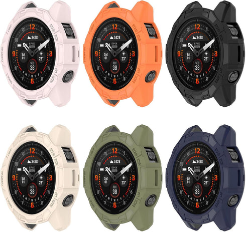 Protective Case for Garmin Fenix 7X/Fenix 7X Pro/EPIX Pro 51mm Case Cover Bumper Shell TPU Anti-Scratch Frame for Garmin EPIX Pro 51mm/Fenix 7X/Fe...