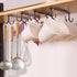 Mug Hooks Under Cabinet,3 Pieces Under Cabinet Mug Holder,Under Shelf Mug Organizer Rack with 12 Hooks,Display Hanging Storage Hook for Mugs/Coffe...
