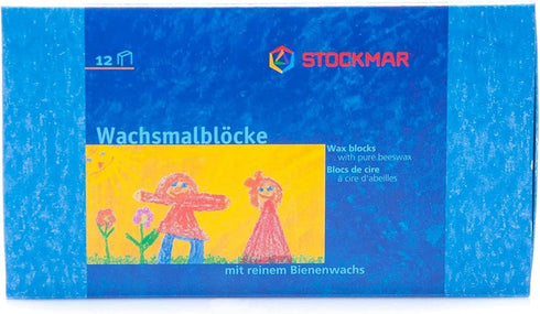 Stockmar Beeswax Crayons, Set of 12 Blocks in Carton...