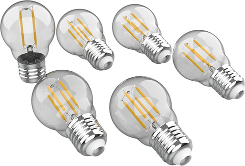 JONATHAN Y BLB-G45A-SET6 Classic Non-Dimmable LED Edison Glass Bulbs, 4W, Equivalent 40W, E26 Base, 80+ CRI, G45 Warm White 2700K, 420 Lumens for ...