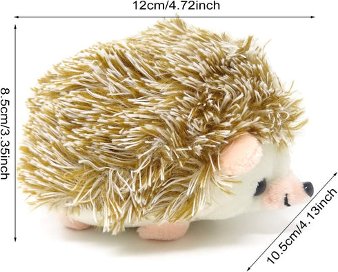 Honbay Furry Hedgehog Shape Pin Cushion Fabric Pin Holder for Sewing or DIY Crafts (Brown)...