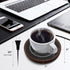 Electric Coffee Cup Warmer for Desk, Smart Coffee Mug Heater Warmer for Home Office, Warming Plate for Tea, Milk & Candle (No Cup, Wooden) – ENIGM...