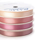 Ribbli Dusty Rose Satin Ribbon 3/8 Inch x 4 Rolls Total 40 Yards- Champagne Pink/Rose Gold/Rosy Mauve/Mauve Ribbon for Wrapping and Craft...