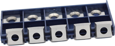 Square Carbide Inserts 15mm Woodworking Carbide Cutters Insert(15X15X2.5mm) 6" Radius Edges Fits Titan Spiral Shear Heads, Pack of 10...