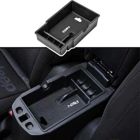 EDBETOS Center Console Organizer Tray Compatible with Renegade Accessories 2015-2019 2020 2021 2022 Armrest Glove Box Secondary Storage (White Tri...