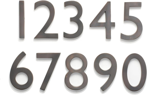 Architectural Mailboxes 3585DC-2 Brass 5-Inch Floating House Number 2, Dark Aged Copper...