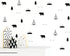 Woodland Wall Decal, Bears, Arrow, Teepees, Trees and Mountains Decor, Matte Vinyl Wall Stickers for Baby Bedroom, Nursery Wall Decals(Y05) (Black...