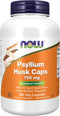 NOW Supplements, Psyllium Husk Caps 700 mg with 50 mg of Apple Pectin, Intestinal Health*, 180 Veg Capsules...