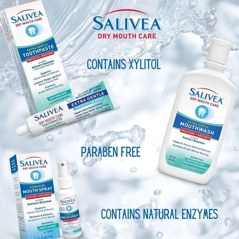 Extra Gentle Dry Mouth Spray - Soothing Mint Mouth Spray with Salivary Enzymes - Moisturizing Mouth Spray to Aid Dry Mouth - Supports Saliva's Nat...