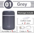 Portable Mini Humidifier, Colorful, Cool Mist, USB Powered. Perfect for Bedroom, Office & Car (300ml, Gray)...