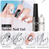 7ml*2pcs Nail Art Liner Gel Polish Built in Thin Brush,Black White Nail Polish Soak off Curing for French Tip Nails Design,Nail Art Supplies Kit f...