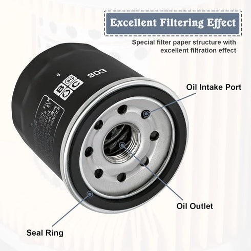 LOCOPOW 16097-0008 Oil Filter for Kawasaki Ninja 400 650 300 500 zx6r z650 Vulcan 900 1500 1700 2000 800 650 750 Versys 650 X300 1000 w800 Prairie...
