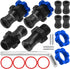 ShareGoo Metal +10mm Extended 17mm Splined Wheel Hex Hub Adapter Compatible with 1/10 Slash 2WD 4X4 Rustler Stampede Bandit 2WD 4X4 RC Car (Blue)...