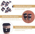 ARTIBETTER 100pcs Wooden Buttons Coffee Cup Design Sewing Button Decorative DIY Wood 1.5cm 2 Hole Button for Sewing Scrapbooking Oval Craft Embell...