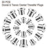 Dowel and Tenon Center Transfer Plugs Doweling Centering Pins Transfer Plugs Drill Hole Tool for Woodworking Tool Accessories (20 Pieces,1/4 5/16 ...