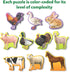 Skillmatics Step by Step Puzzle - 40 Piece Farm Animal Jigsaw & Toddler Puzzles, Educational Montessori Toy for Boys & Girls, Gifts for Kids Ages ...