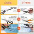 Talerluv Professional Sewing Fabric Scissors, Heavy Duty Sharp Tailor Haberdashery Shear with Fabric Pencil, Pins, Snips, Tape Measure, Seam Rippe...