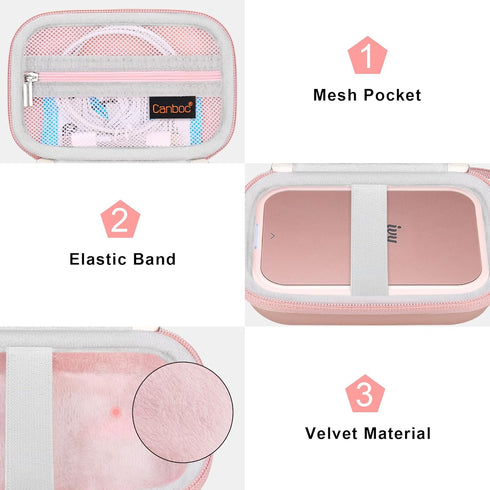 Canboc Hard Case for New Canon Ivy 2 Mini/Canon Ivy Mini/Canon Ivy CLIQ+2 CLIQ 2 Photo Printer Mobile Wireless Bluetooth Instant Camera Printer, M...