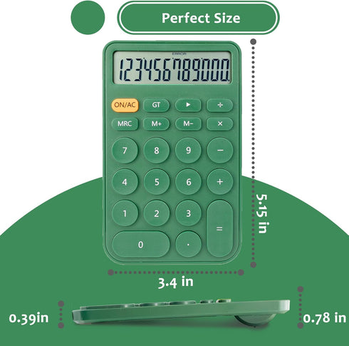 Standard Calculator 12 Digit,Desktop Large Display and Buttons,Calculator with Large LCD Display for Office,School, Home & Business Use,Automatic ...