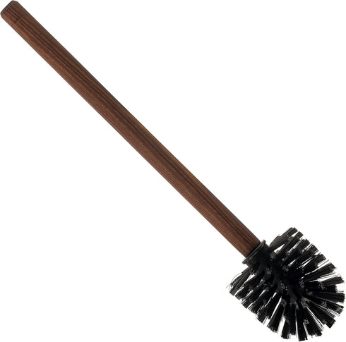 Redecker Toilet Brush and Replacement Head Set, Oiled Thermowood Handle, Nylon Bristles, Made in Germany...
