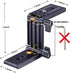 Universal Flex Tilt Head Z Mount Bracket with Arca-Swiss and Tripod Quick Release Plate for Camera Slider Rail Cage Rig Gimbal Stabilizer Compatib...