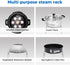 Konrisa Stainless Steel Steam Rack for Instant Pot Cooking Trivet Rack Holder Egg Steamer Basket Trivet Food Stand Air Fryer Rack for Pressure Coo...