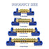 4PCS Grounding Bus Bar 4 Positions Terminal Block Ground Bus Bar Brass Wire Screw Terminal Electrical Bus Bars OLA002-4K...