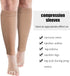 3 Pairs 20 Inches XXXL Wide Plus Size Calf Compression Socks for Circulation Compression Long Legs Sleeves 20-30 mmHg Calf Muscle Compression Slee...