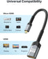 JSAUX Micro HDMI to HDMI Adapter 2Pack, Micro HDMI Male to HDMI Female Adapter Cable, 4K@60Hz HDR 3D 18Gbps, Compatible for Nikon Zfc/GoPro Hero 7...