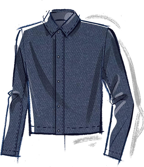 McCall's Men's Collared Jacket Sewing Pattern Kit, Design Code M8371, Sizes 44-46-48-50-52...