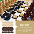 Abaodam 24 Pieces Backgammon Pieces Checkers Replacement Checkers Board Game Pieces Playing Game Chips Pieces Chess Accessories Wooden Checkers fo...