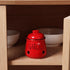 HAOTOP Garlic Keeper with Lid, Ceramic Mini Garlic Container Saver for Countertop, Keep Your Garlic Cloves Fresh, Red...