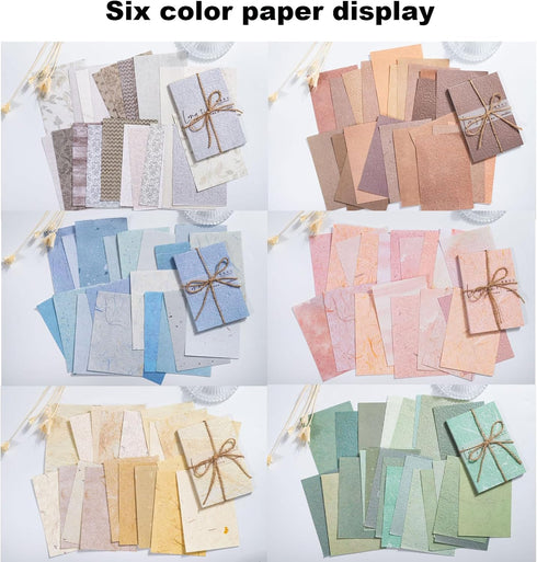 WENSIDUO 180Pcs Textured Scrapbook Paper, Vintage Scrapbooking Supplies DIY Paper Stickers Craft Kits Collage Materials for Junk Journal, Notebook...