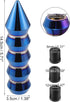 ACROPIX Universal Shift Knob Automatic Stick Gear Shifter Knob for Cars with 3 Adapters 8mm 10mm 12mm Burnt Blue - Pack of 4...