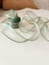 Moss/Sage Green Wired Chiffon Ribbon 1-1/2 Inch Wide 10 Yards Sheer Wired Organza Ribbon for Floral Decor Table Arrangements Apparel Embellishment...