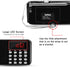 LEFON Mini Digital AM FM Radio Media Speaker MP3 Music Player Support TF Card/USB Disk with LED Screen Display and Emergency Flashlight Function (...