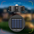 ELUTENG Solar Light Replacement Top 4 Pack (Top Size 3.15 inch, Bottom Size 2.76 inch) LED Solar Lantern Light Lids Outdoor Waterproof Replacement...