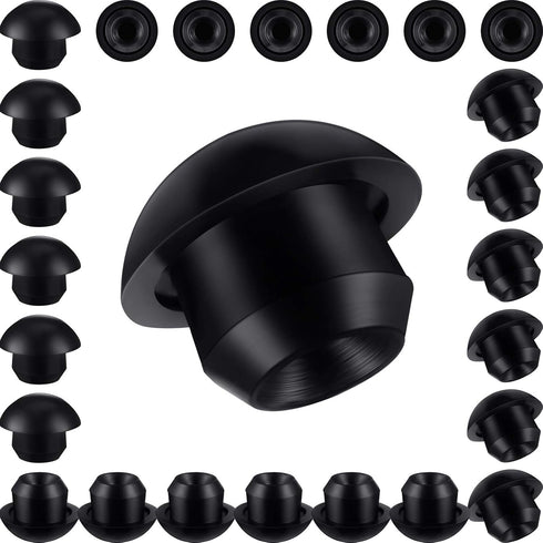 25 Pack 8mm Bottle/Floor Jack Oil Filler Plug Bung, Horizontal Jack Plugs Rubber Reservoir Oil Filler Plug, Horizontal Hydraulic Top Pressure Rod...