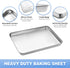 Baking Sheet with Cooling Rack (1 Cookie Sheet + 1 Baking Rack), Stainless Steel Small Baking Sheet Pan with Wire Rack, Toaster Oven Pans Size 10....
