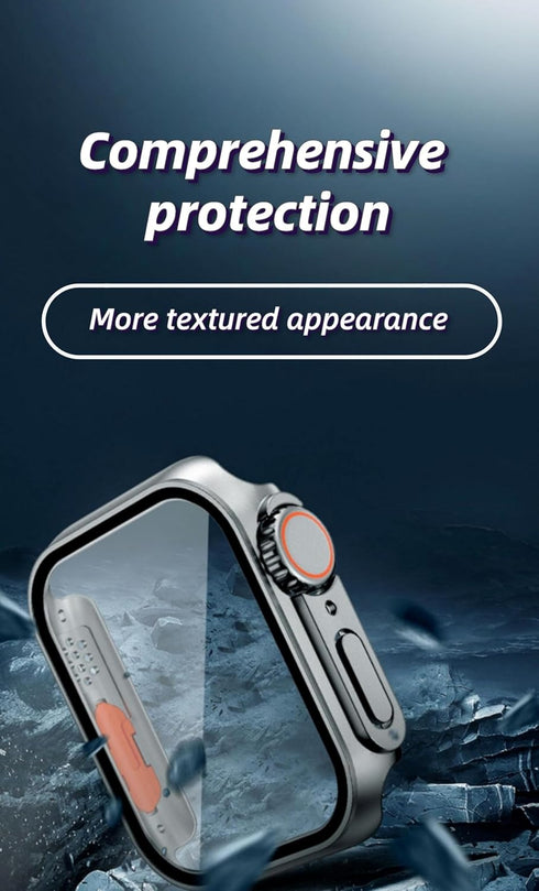 Watch case, for Apple iWatch 78 Waterproof Watch case 45mm Seconds Change 49mm Ultra Waterproof case case (Titanium Gold...