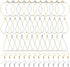 Earrings Beading Hoop Set Earring Making Kit Beading Hoop Earring Finding Hoop Open Beading Hoop Earrings Bulk with 148Pcs Earring Hooks Hoops Wir...